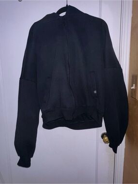 Blogilates Marshmallow full zip hoodie with oversized hood